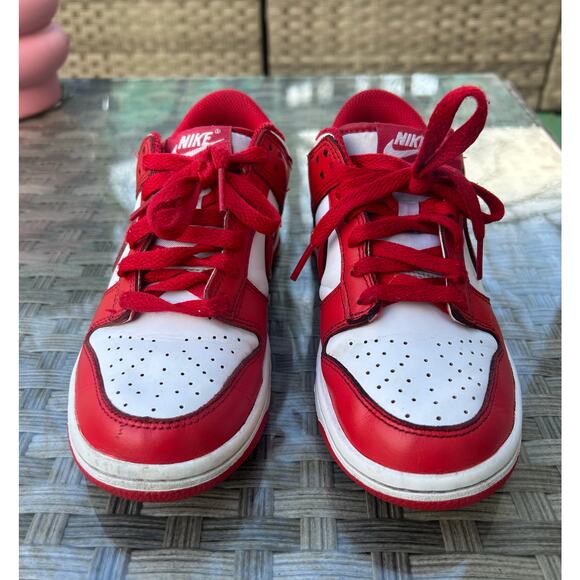Nike Dunk Low University Red / White – Kids 5Y - Picture 6 of 8